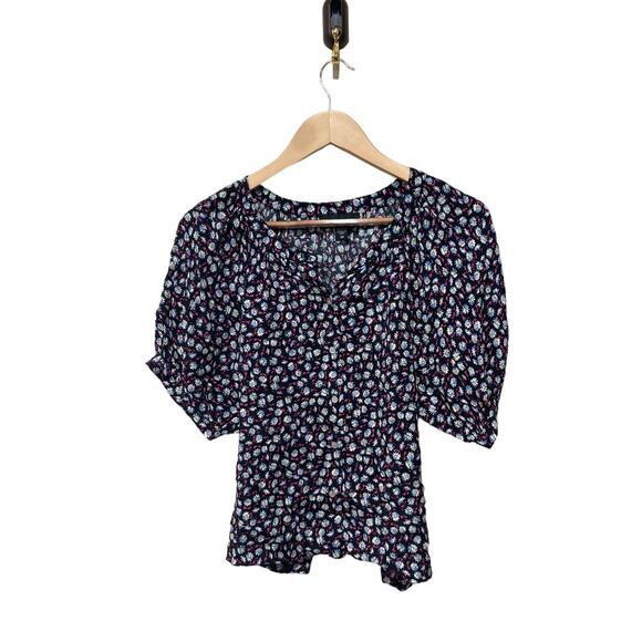 Karen Kane Short Sleeve Peasant Top Size XS - Picture 5 of 6